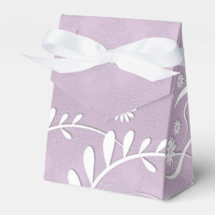 Zarte Blumen Hochzeitsgeschenkbox Lavendel Geschenkschachtel