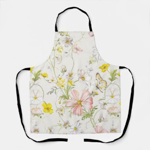 zarte Blumen mit einem Schmetterling im chinesisch Schürze