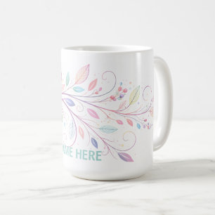 Zarte Blumenblätter Kaffeetasse