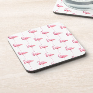 Zarte Flamingo-Serie Design 1 Getränkeuntersetzer