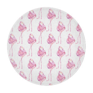 Zarte Flamingo-Serie Design 3  Schneidebrett