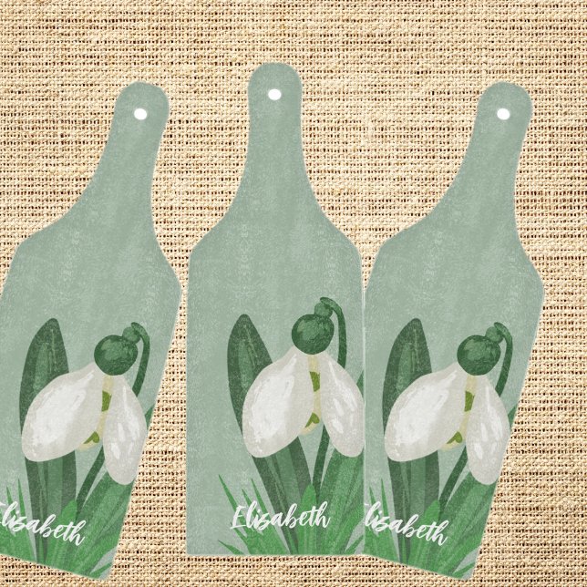 Zarte Frühlings-Schneeglöckchen-Blume  Schneidebrett (Von Creator hochgeladen)