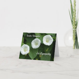 Zarte Gedanken-Beileid-Karte Karte