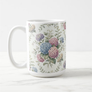 Zarte Hortensienblüten Kaffeetasse