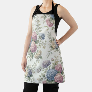 Zarte Hortensienblüten  Schürze