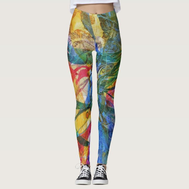 Zarte Knöpfe Leggings (Vorderseite)