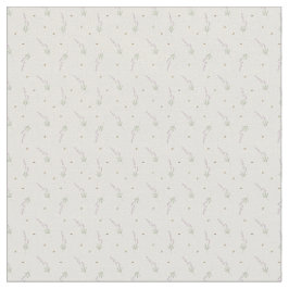 Zarte Lavendel- und Honigbiene-Botanik-Kontur Stoff