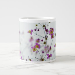 Zarte lila florale botanische Jumbo-Tasse