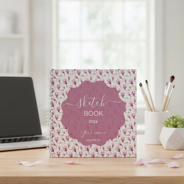Zarte Magnolienblüte  Notizbuch (Von Creator hochgeladen)