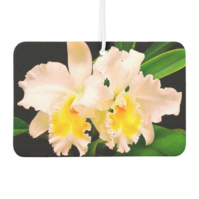 Zarte Orchideen Autolufterfrischer (Vorderseite)