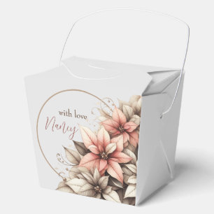 Zarte Pastell-Blumen-Geschenkbox Geschenkschachtel