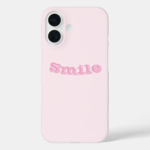Zarte pastellfarbene feste weiße Farbe der rosa Ro iPhone 16 Hülle