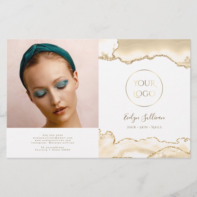 zarte Pfirsichbroschüre (Vorderseite)