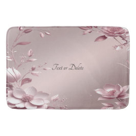 Zarte rosa Blumen-Badmatte Badematte