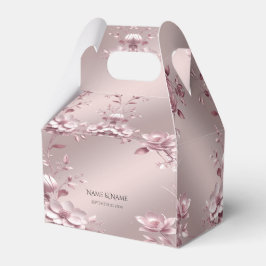 Zarte rosa Blumen-Geschenkbox Geschenkschachtel