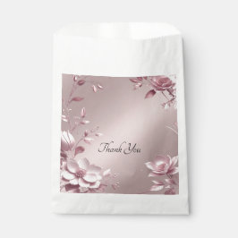 Zarte rosa Blumen-Geschenktüte Geschenktütchen