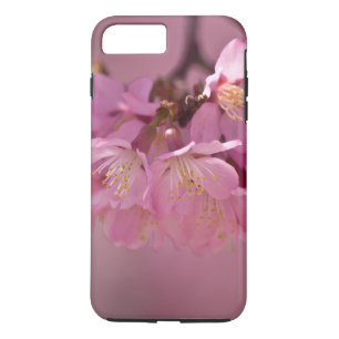 Zarte rosa Sakura-Kirschblüten Bouquet iPhone 8 Plus/7 Plus Hülle