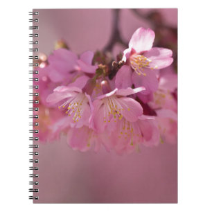 Zarte rosa Sakura-Kirschblüten Bouquet Notizblock