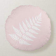 Zarte Röte Rosa Weiße Farn-Silhouette