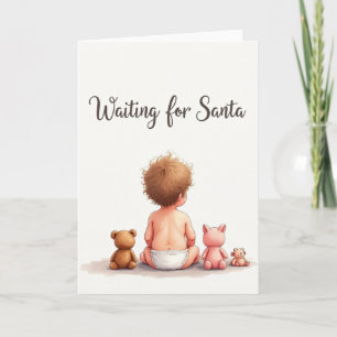 Zarte Weihnachts-Baby-Karte Karte