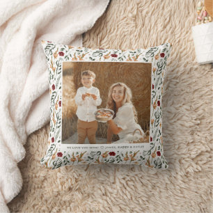 Zarter Blumenstrauß Muttertag Kissen