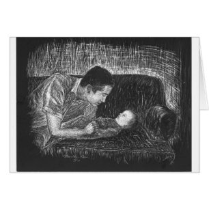 Zarter Moment mit Baby