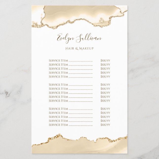 zarter Pfirsichpreis-Flyer Flyer (Vorne)