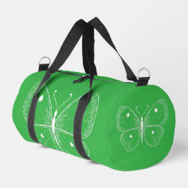 Zarter Schmetterlingsskizze Duffle Bag