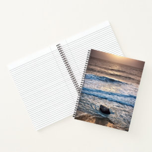 Zarter Strandsonnenuntergang Notizbuch