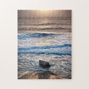 Zarter Strandsonnenuntergang Puzzle