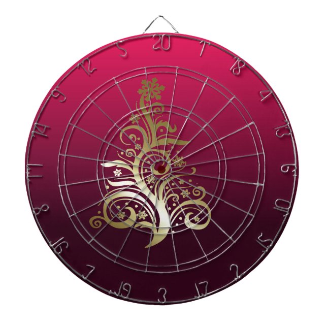 Zarter Weihnachtsbaum Dartscheibe (vorne)