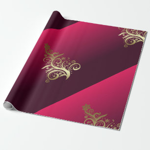 Zarter Weihnachtsbaum Geschenkpapier