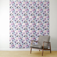 Zartes Blumendesign mit navyblauen Lavendelblätter