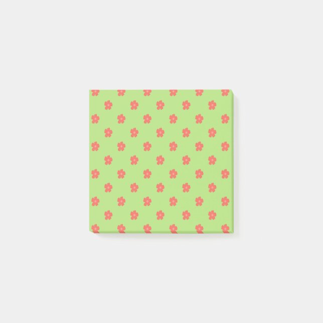 Zartes Blumengewebe Post-it Klebezettel (Vorderseite)