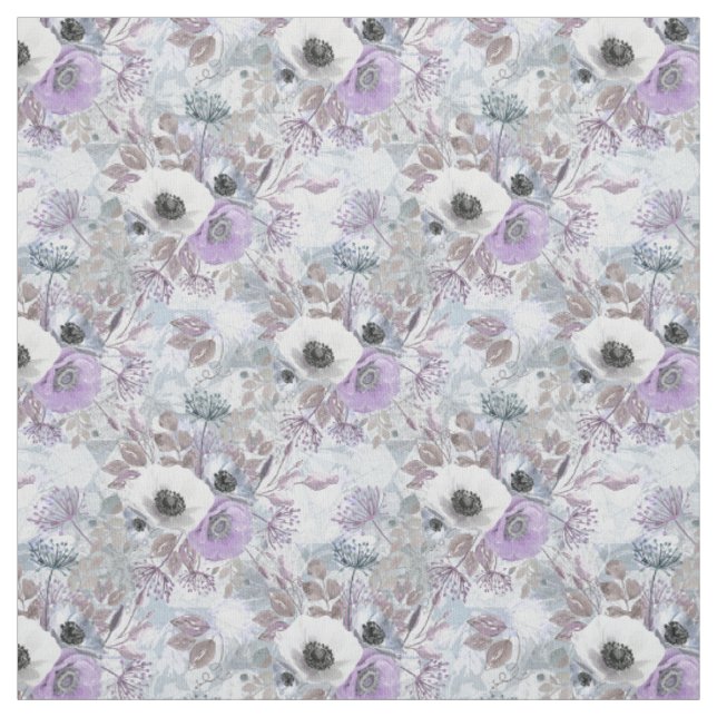 Zartes Bukett aus Anemonen. Stoff (Muster)