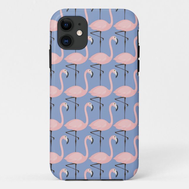 Zartes Flamingo-Muster Case-Mate iPhone Hülle (Rückseite)