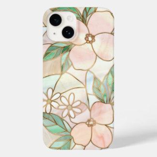 Zartes Florales Buntglas Case-Mate iPhone 14 Hülle
