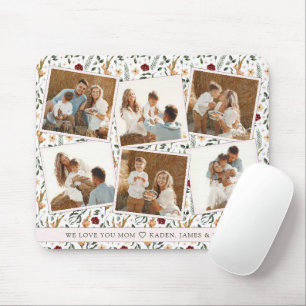 Zartes Florales Scrapbook-Style Muttertagsdesign Mousepad