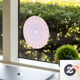Zartes Intrigantes Schönes Pastell Abstraktes Mand Fensteraufkleber