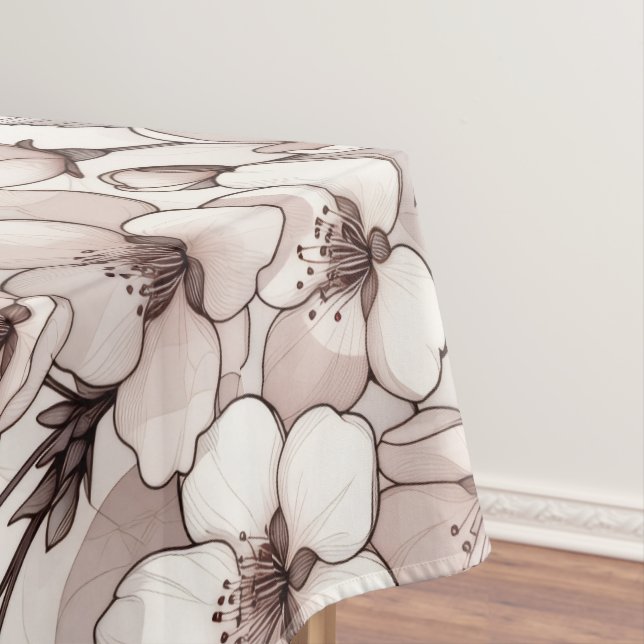 Zartes Kirschblüten-Design Tischdecke (Beispiel)