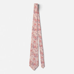 Zartes Pastell-Aquarell-Blumen-Sommer-Muster Krawatte