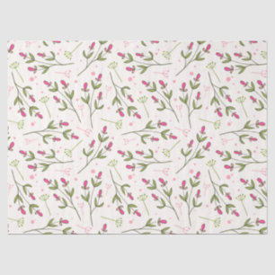 Zartes rosa Blume Muster Seidenpapier