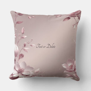 Zartes rosa Blumen-Wurfkissen Kissen