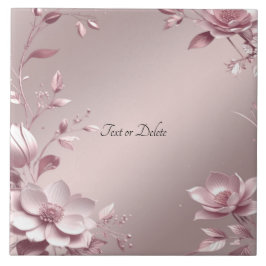 Zartes rosa Blumenkeramikfliese Fliese