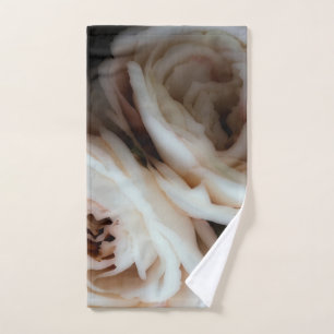 Zartes Rosa Rosen Elegant Minimaler Shabby-Chic Badhandtuch Set