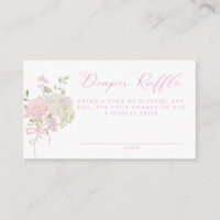 Zartes Rosa Vintage-Blumen-Windel-Raffle
