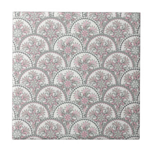 Zartes Vintage-Muster Fliese
