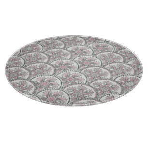 Zartes Vintage-Muster Schneidebrett