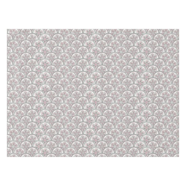 Zartes Vintage-Muster Tischdecke (Vorderseite (Horizontal))