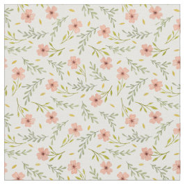 Zartes Wasserfarben-Blumenmuster in Pastell Stoff